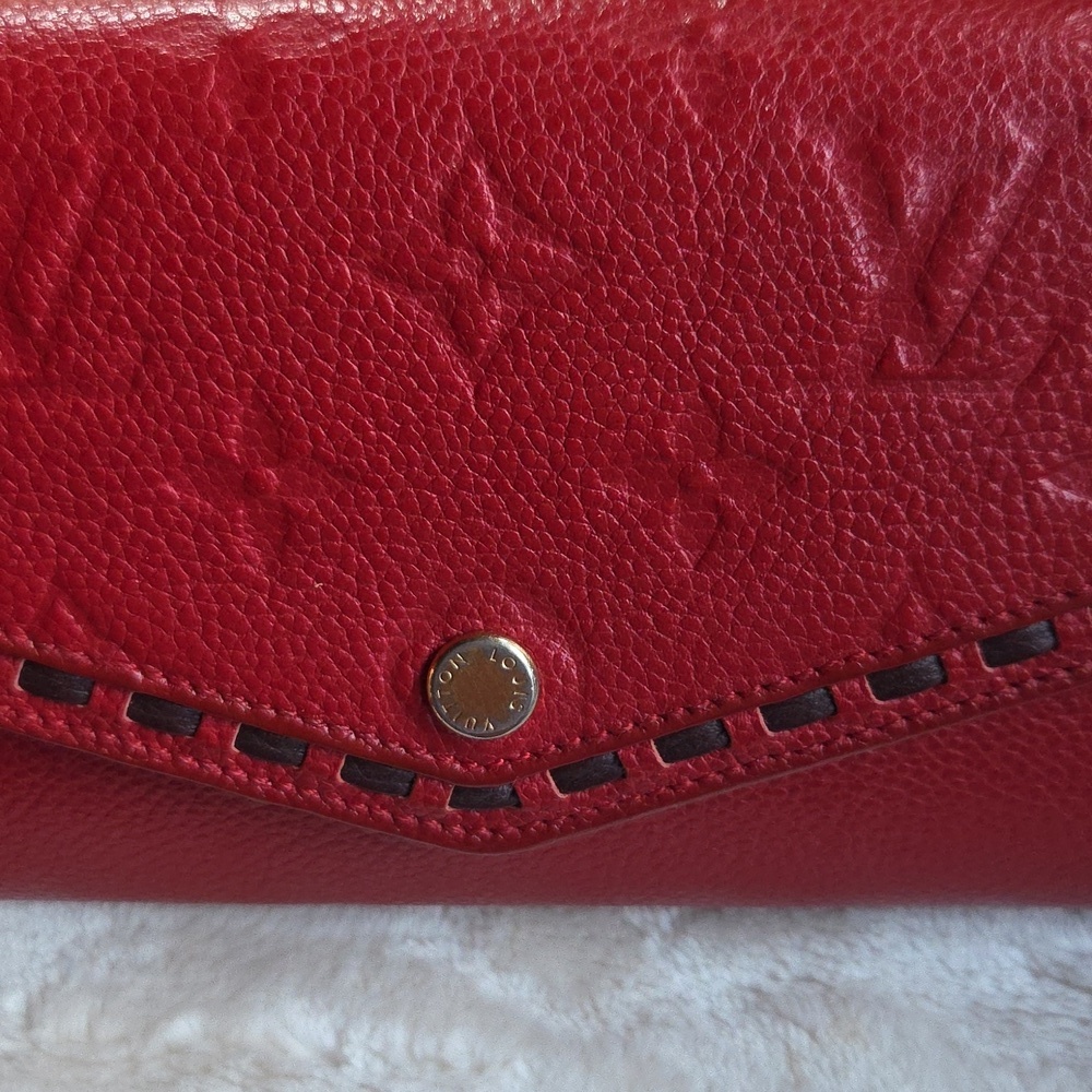 Louis‎ Vuitton Empreinte Red Leather Wallet - Picture 4 of 8